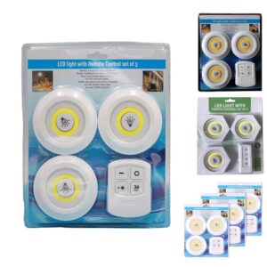 Wireless LED Puck Lights | Remote Control Dimmable Under Cabinet Lighting